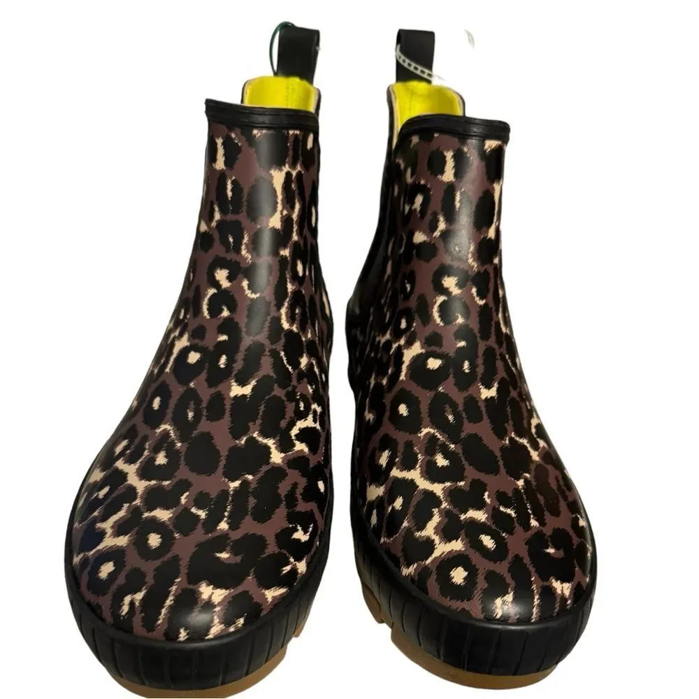 Sperry Torent Leopard Chelsea Waterproof Rainboot NWT